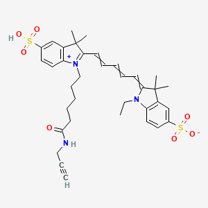 Chemical structure of CY5-YNE