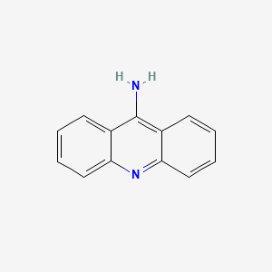 Chemical structure of 9-Aminoacridine