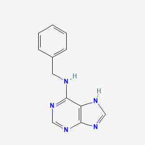 Chemical structure of Benzylaminopurine