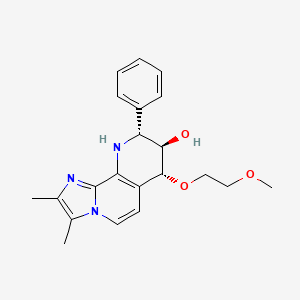 Chemical structure of Soraprazan