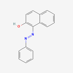 Chemical structure of 1-(Phenylazo)-2-naphthol