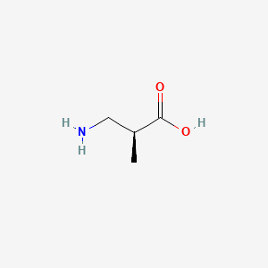 Chemical structure of (S)-b-aminoisobutyric acid