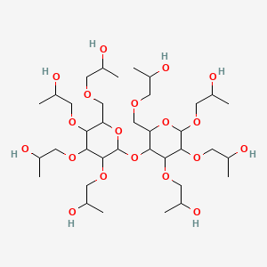 Chemical structure of Hydroxyethyl cellulose (2-Hydroxyethyl cellulose)