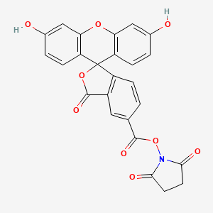 Chemical structure of 5-FAM SE