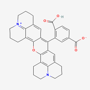 Chemical structure of 6-carboxy-X-rhodamine