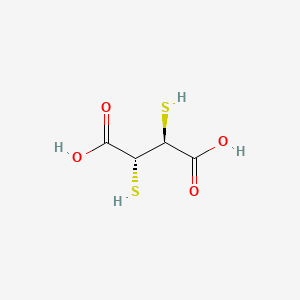 Chemical structure of Dimercaptosuccinic Acid
