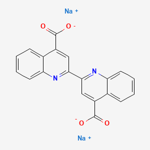 Chemical structure of BCA (Disodium bicinchoninate)