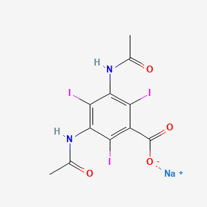 Chemical structure of Sodium Amidotrizoate