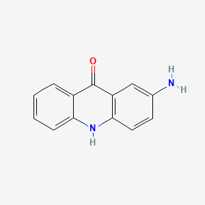 Chemical structure of 2-Aminoacridone