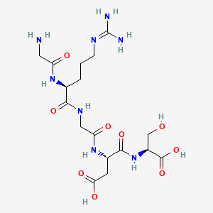 Chemical structure of Gly-Arg-Gly-Asp-Ser