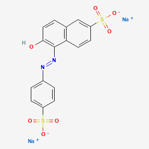 Chemical structure of FD&C yellow 6