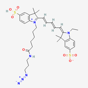 Chemical structure of CY5-N3