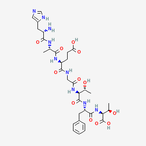 Chemical structure of HAEGTFT