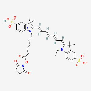 Chemical structure of CY7-SE