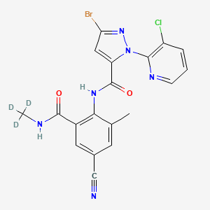 Chemical structure of Cyantraniliprole D3