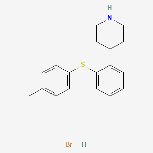 Chemical structure of Tedatioxetine Hydrobromide