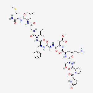 Chemical structure of Eledoisin