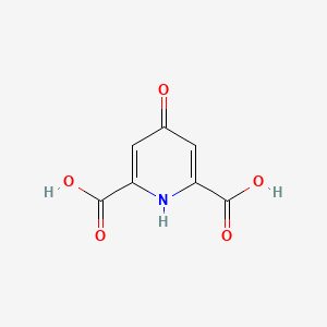 Chemical structure of Chelidamic acid