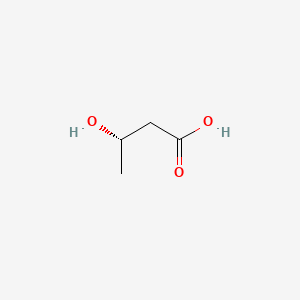 Chemical structure of (S)-3-hydroxybutyric acid