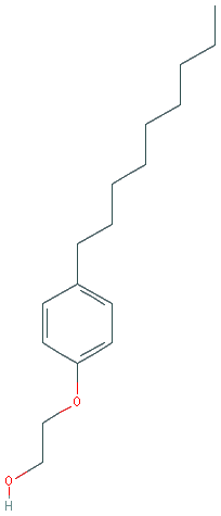 Chemical structure of 4-Nonylphenol polyethoxylate (4-Nonylphenol polyethoxylate)