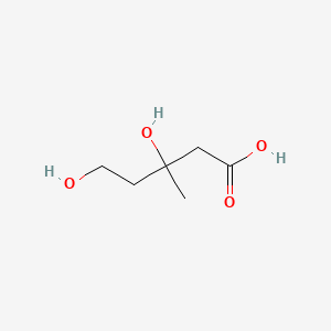 Chemical structure of Mevalonic acid