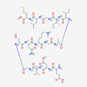 Chemical structure of Amyloid beta-Protein (22-35)