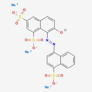 Chemical structure of Ponceau 4R (Acid Red 18)