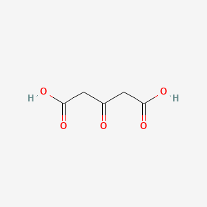 Chemical structure of 3-Oxopentanedioic acid