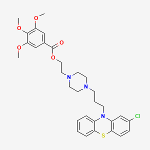 Chemical structure of Metofenazate (Methophenazine)
