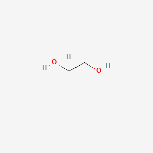 Chemical structure of Propylene Glycol