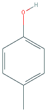Chemical structure of P-Cresol