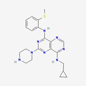 Chemical structure of KHK-IN-1 (ketohexokinase inhibitor)