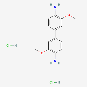 Chemical structure of o-Dianisidine dihydrochloride