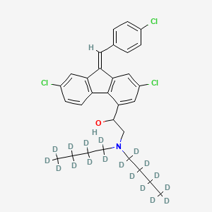 Chemical structure of Lumefantrine-d18