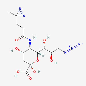 Chemical structure of 9-Azido-Neu5DAz