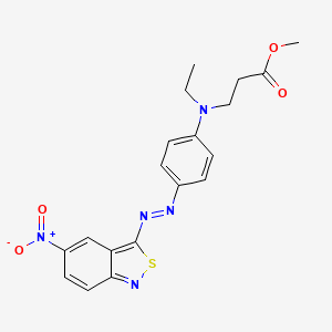 Chemical structure of Disperse Blue 148 (C·I· Disperse Blue 148)