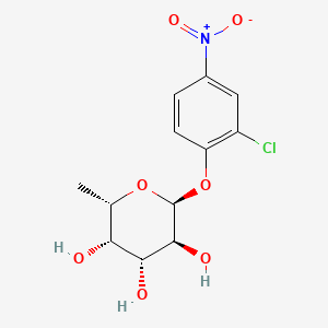 Chemical structure of 2-chloro-4-nitrophenyl alpha-L-fucopyranoside