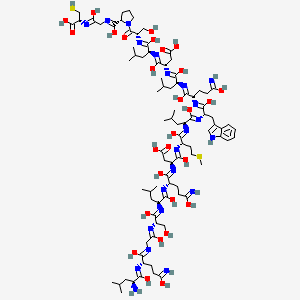 Chemical structure of Leptin (22-56), human