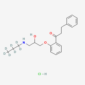 Chemical structure of Propafenone (D7 hydrochloride)