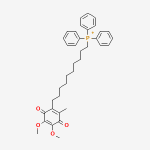 Chemical structure of Mitoquinone cation