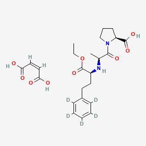 Chemical structure of Enalapril D5 maleate (MK-421 (D5 maleate))