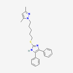 Chemical structure of RP 70676