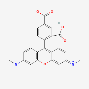 Chemical structure of 5-Carboxytetramethylrhodamine