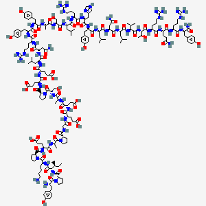 Chemical structure of Peptide yy human