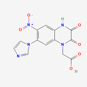 Chemical structure of Zonampanel