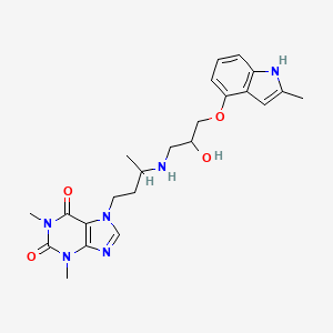Chemical structure of Teoprolol