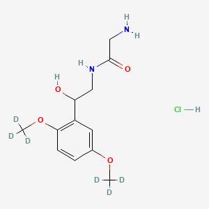 Chemical structure of Midodrine D6 hydrochloride