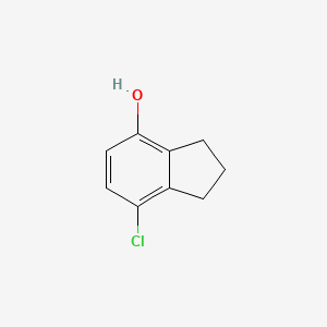 Chemical structure of Chlorindanol