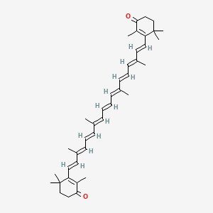 Chemical structure of Canthaxanthin