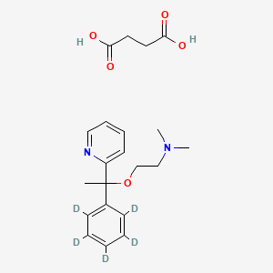 Chemical structure of Doxylamine D5 succinate